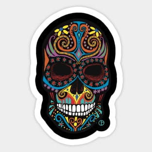 Dia De Los Muertos Calavera Sugar Skull Sticker